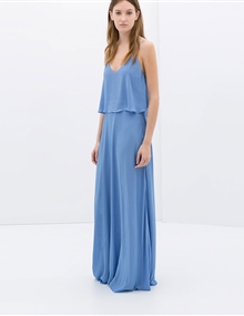 Vestido comprido com decote nas costas (+ CORES)